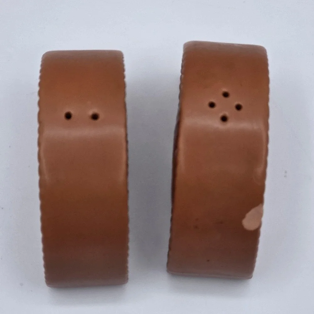 Vtg Avon Terracotta Salt & Pepper Shakers Set Rooster Cow Farmhouse Weiss Brazil